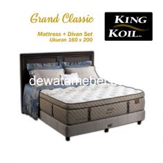 Tempat Tidur Set Ukuran 160 - KING KOIL Grand Classic 160 Set  - FREE Mattress Protector